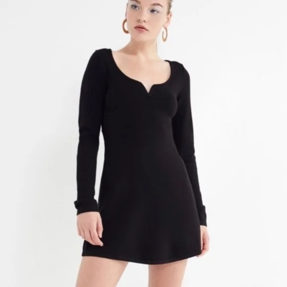 Urban Outfitters | Dresses | Urban Outfitters Knit Sweater Dress Long  Sleeve A Line Mini Casual Spellbound | Poshmark